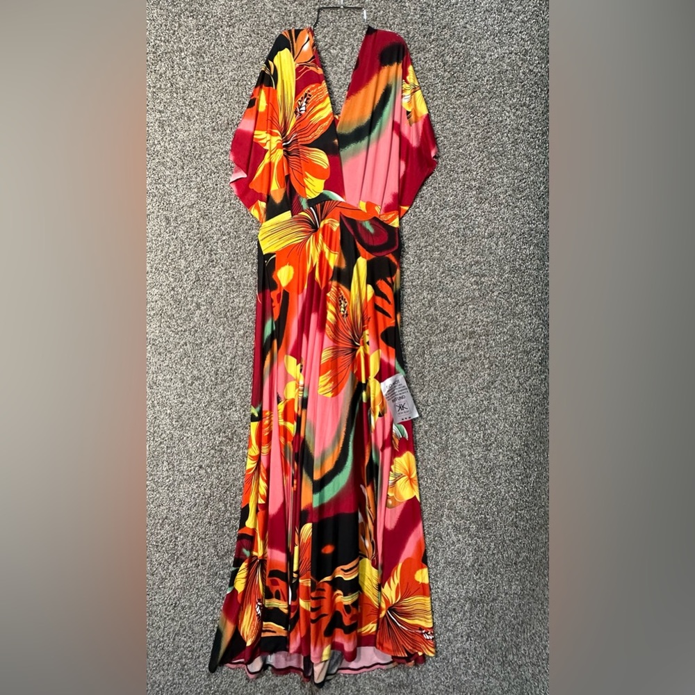 NWT Convertible Wrap Infinity Floral Maxi Dress Size Large - Picture 5 of 8